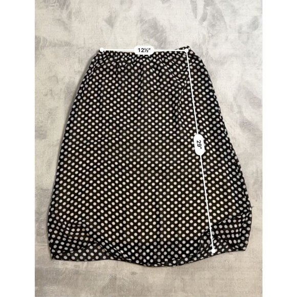 Women’s Polka Dot midi/knee Skirt LARGE - Picture 5 of 7